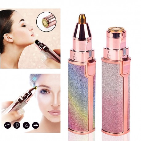 Портативный триммер 2в1 Flawzbss Battery Operated Eyebrow Trimmer CF-001B  оптом-3