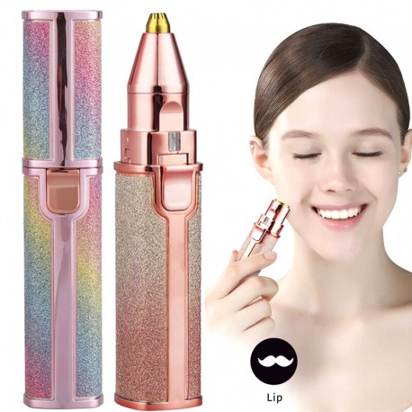 Портативный триммер 2в1 Flawzbss Battery Operated Eyebrow Trimmer CF-001B  оптом-5