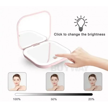 LED Зеркало для макияжа высокой четкости, квадратное  оптом-3