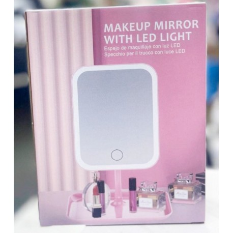 Косметическое зеркало с подсветкой, прямоугольное-4