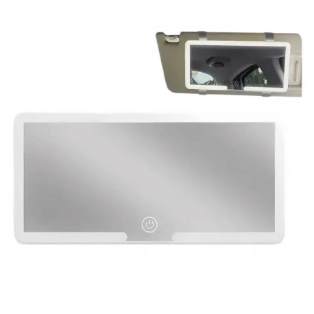 Зеркало для макияжа в салон автомобиля со светодиодной подсветкой