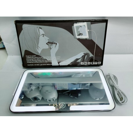 Зеркало для макияжа в салон автомобиля со светодиодной подсветкой-1