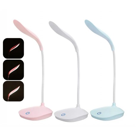 Настольная светодиодная лампа с сенсорной кнопкой, 3 режима освещения, USB-зарядка  оптом-1