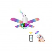 Потолочная музыкальная складная лампа E27, RGB-диско-шар, Bluetooth, 24 Вт 