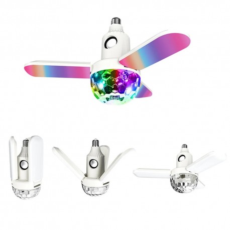 Потолочная музыкальная складная лампа E27, RGB-диско-шар, Bluetooth, 24 Вт  оптом-1
