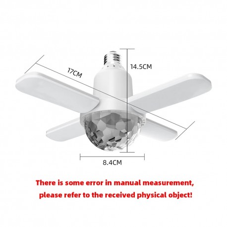 Потолочная музыкальная складная лампа E27, RGB-диско-шар, Bluetooth, 24 Вт  оптом-3