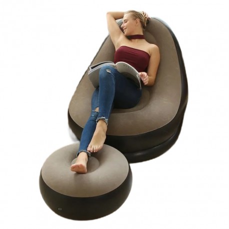 Кресло-мешок надувное 121 х 86 см с пуфом   оптом-2