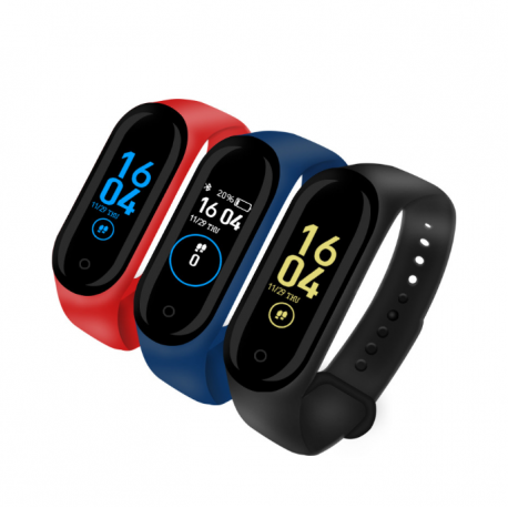 Умный фитнес браслет М4 цветной экран  оптом