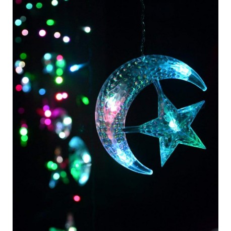 Гирлянда-штора Месяц со звездами  оптом-2