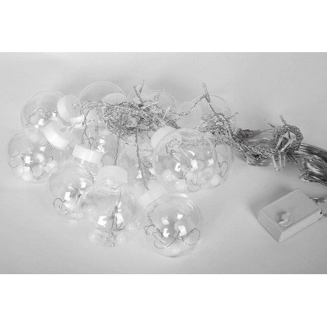 Гирлянда-штора со светодиодными огнями в шарах с пультом  оптом-4