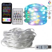 Светодиодная уличная лента-гирлянда ELK-BLEDOMA RGB led многоцветная 10 м 