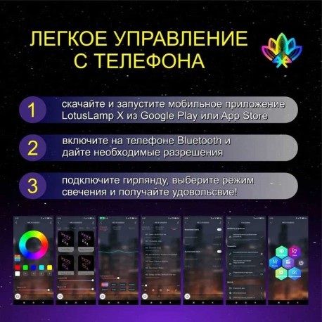 Светодиодная уличная лента-гирлянда ELK-BLEDOMA RGB led многоцветная 10 м  оптом-3