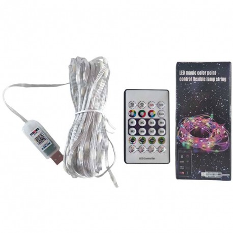 Светодиодная уличная лента-гирлянда ELK-BLEDOMA RGB led многоцветная 20 м  оптом-1