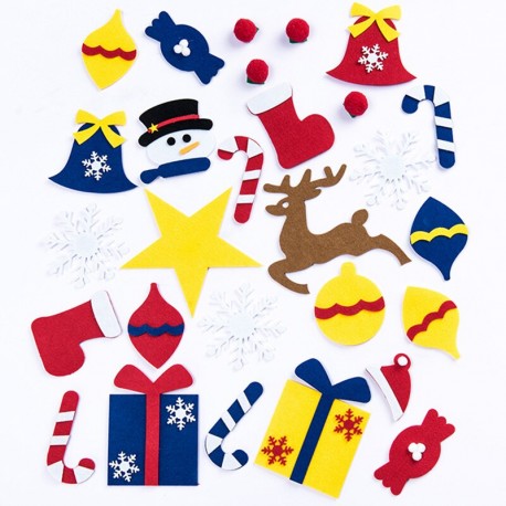 Рождественская Настенная Ёлка с Дедом Морозом DIY Christmas  оптом-4