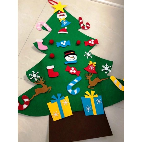 Рождественская Настенная Ёлка с Дедом Морозом DIY Christmas  оптом-5