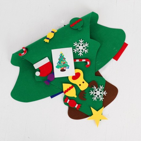 Рождественская Настенная Ёлка с Дедом Морозом DIY Christmas  оптом-7