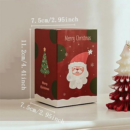 Новогодняя свечка Ёлка Merry Christmas 5,7 х 9,6 см оптом-3