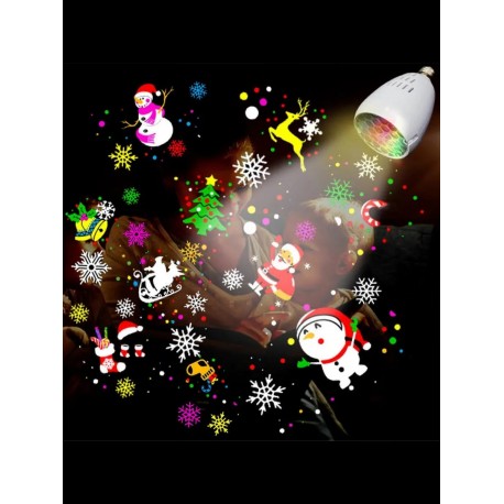 Проекционная лампа на Елку, светодиодный шар-5