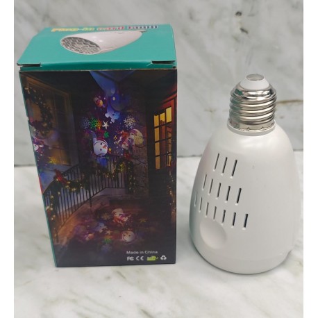 Проекционная лампа на Елку, светодиодный шар-3