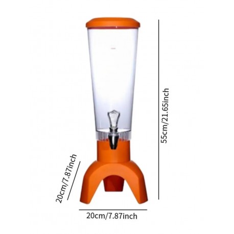 Пивная башня LED SPEAKER BEER CANNON с подсветкой и Bluetooth-динамиком, 3 л-1