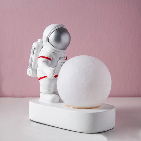 Декоративный светящийся ночник Астронавт и Луна  оптом-3