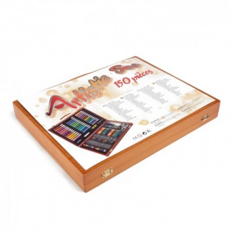 Набор художника 150 предметов в деревянном кейсе  оптом-4