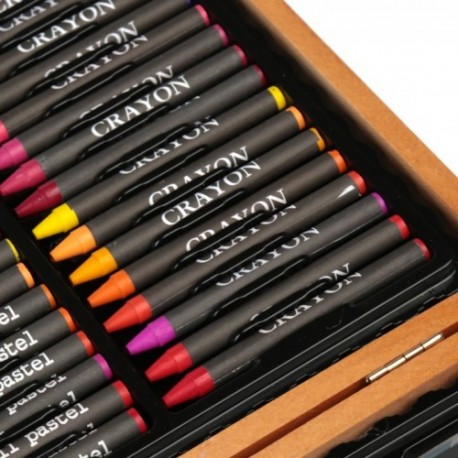 Набор художника 150 предметов в деревянном кейсе  оптом-5