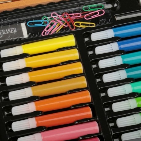 Набор художника 150 предметов в деревянном кейсе  оптом-7