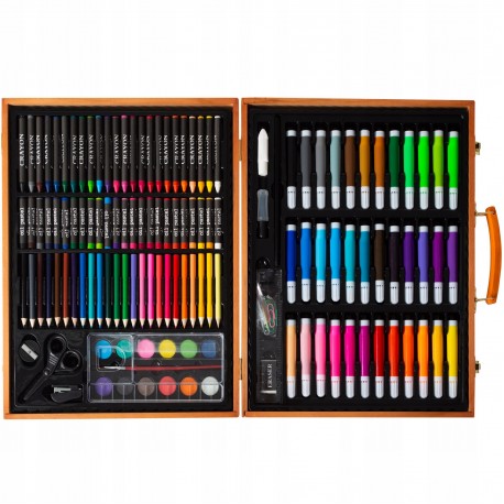 Набор художника 150 предметов в деревянном кейсе  оптом-8
