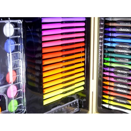 Набор художника 180 предметов в деревянном кейсе  оптом-4