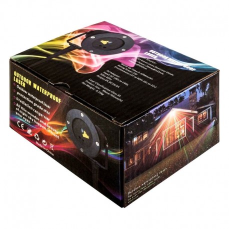 Влагостойкий лазерный проектор OUTDOOR WATERPROOF LASER с пультом  оптом-7