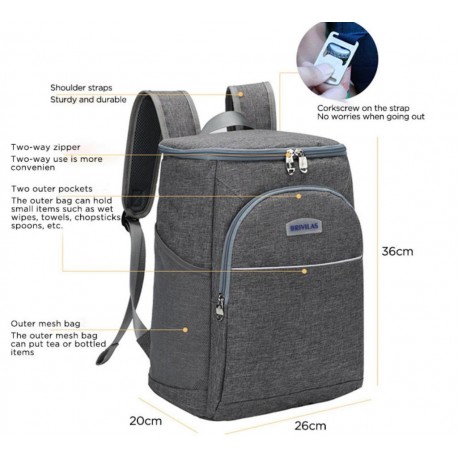 Терморюкзак Brivilas для пикника с термоизоляцией  оптом-4