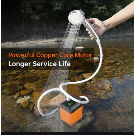 Аккумуляторный Душ портативный для кемпинга и отдыха-7