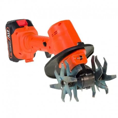 Аккумуляторная садовая электротяпка, ручной культиватор-2