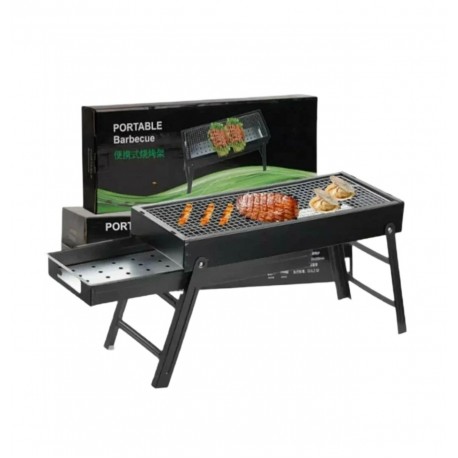 Мангал складной PORTABLE Barbecue с решеткой для барбекю