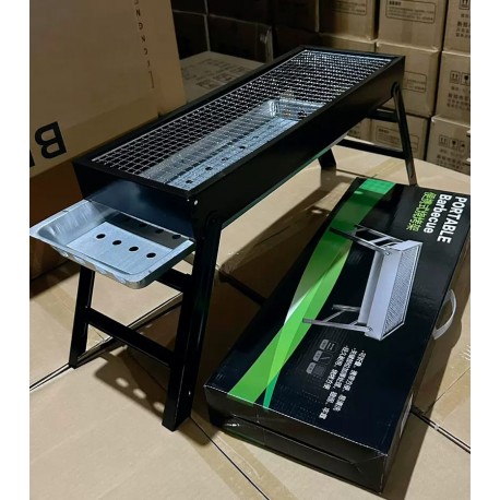 Мангал складной PORTABLE Barbecue с решеткой для барбекю-6