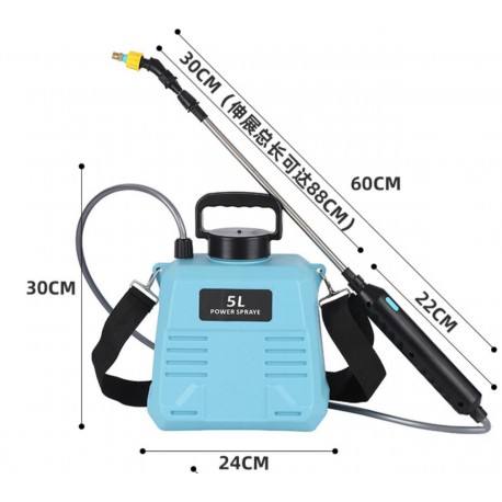 Аккумуляторный садовый опрыскиватель 5 л оптом-2