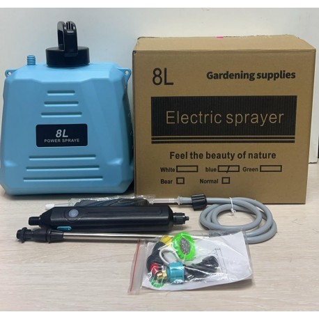 Аккумуляторный садовый опрыскиватель 8 л оптом-3