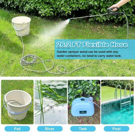 Садовый опрыскиватель с телескопической штангой 32-60 см-4