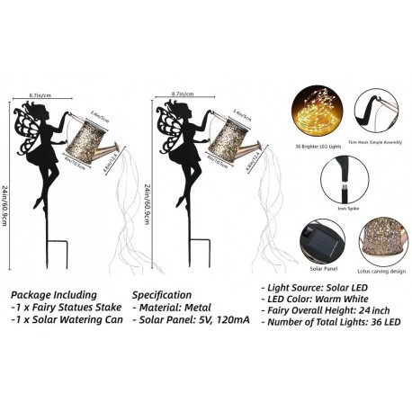 Садовый декоративный светильник Подсветка Чайника, с кронштейном-2