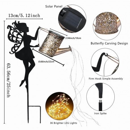 Садовый декоративный светильник Подсветка Чайника, с кронштейном-1