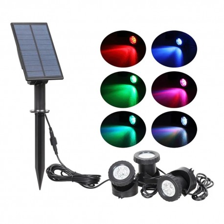 Уличный светильник для освещения сада, дорожек, газона на солнечной батарее-1