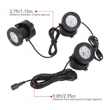 Уличный светильник для освещения сада, дорожек, газона на солнечной батарее-3