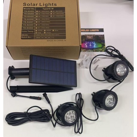 Уличный светильник для освещения сада, дорожек, газона на солнечной батарее-6