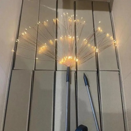 Садовый светильник ФЕЙЕРВЕРК 200 диодов на солнечной батарее 2 шт  оптом-5