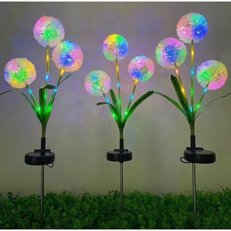 Садовый светильник уличный ОДУВАНЧИК на солнечной батарее 2 шт  оптом-7