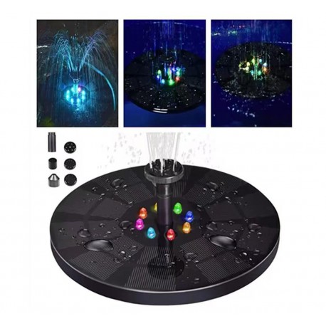 Садовый фонтан-фонарь на солнечной батарее ⌀16 см-2