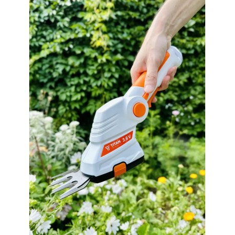 Ножницы-кусторез TITAN Садовод 3,6 V садовые, аккумуляторные, 2 насадки  оптом-7