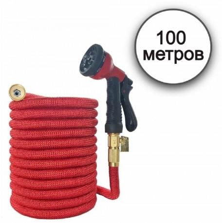 Шланг растягивающийся садовый для полива с насадкой 20-100м  оптом-1