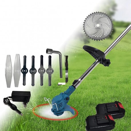 Садовый триммер аккумуляторный с 2 АКБ 1500Вт-7